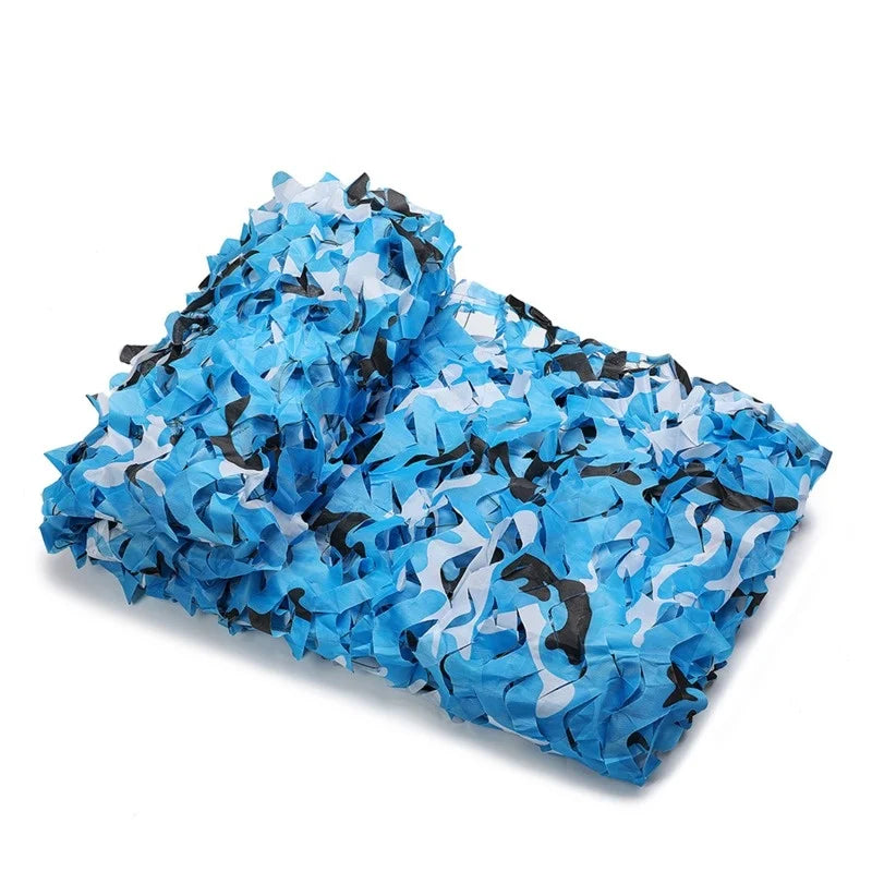 Camouflage Netting - Outdoor Hunting Shade Mesh for Car Tent Awning Camping & Forest Concealment