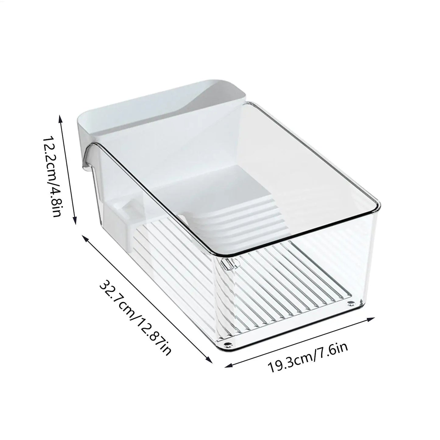 Transparent Turtle Tank Habitat - Reptile Terrarium with Basking Area for Turtles, Tortoises & Hermit Crabs