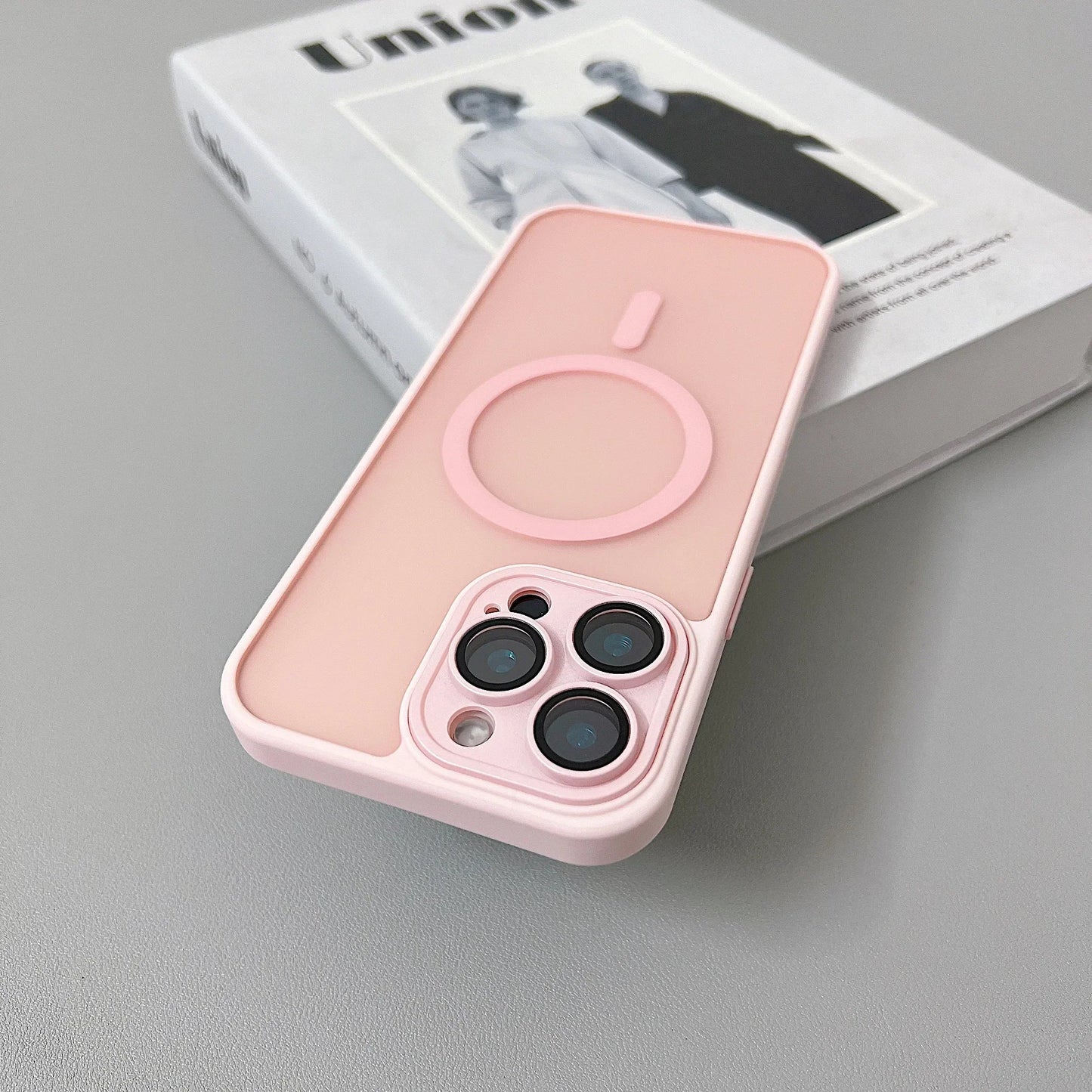 Magnetic Matte Translucent Armor Case – Shockproof Cover for iPhone 17, 16, 15, 14, 13, 12, 11 Pro Max Plus with MagSafe Wireless Charging