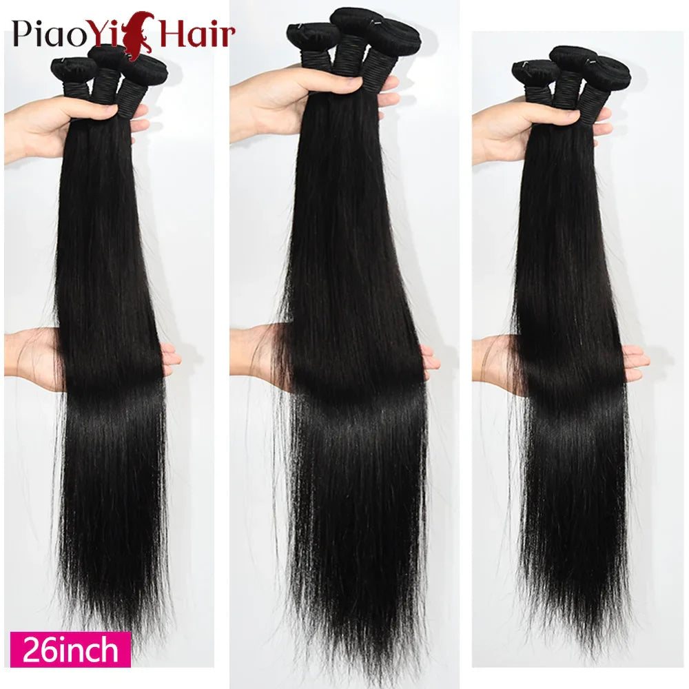 26-40 Inch Straight Human Hair Bundles β Thick Indian Raw Hair, Top Quality Extensions for Women