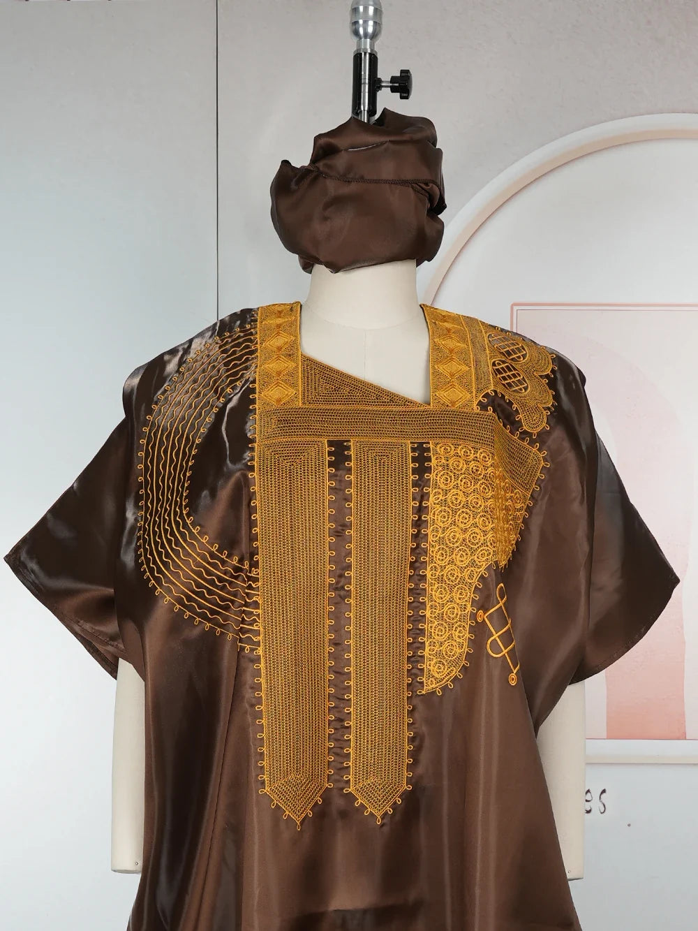 African Dresses for Women - Traditional Dashiki Ankara Embroidered Gown, Abaya & Kaftan Maxi Dress