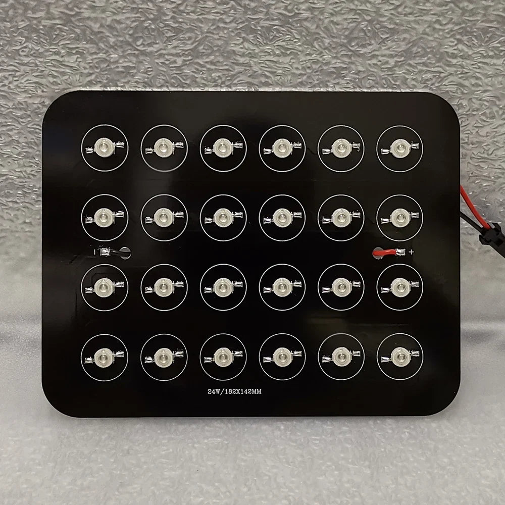 24W RGBW LED Light PCB Module - DIY Lamp Spotlight Bulb for Plant Growth & Aquarium Lighting