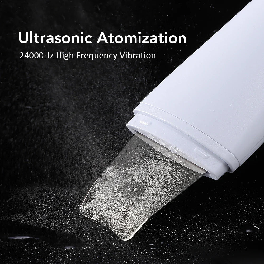 Ultrasonic Skin Scrubber – 4-Mode Facial Spatula for Deep Cleaning, Lifting & Peeling Skincare Device