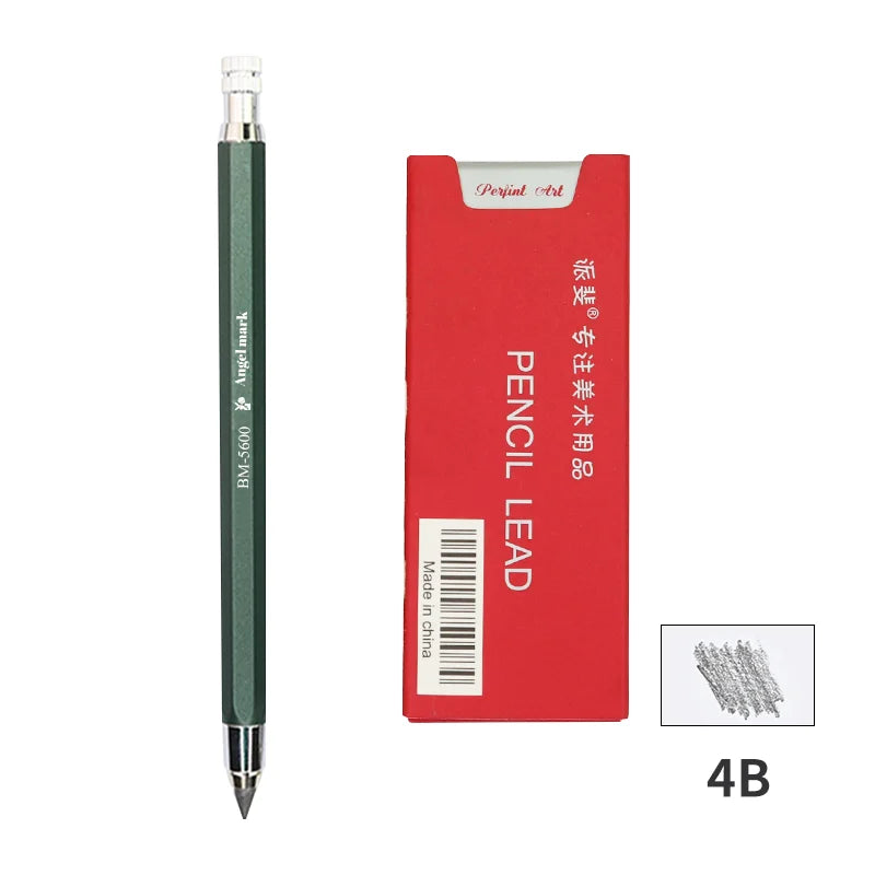 5.6mm Mechanical Pencils & Charcoal Graphite Lead β Soft, Medium & Hard HB to 14B Sketch Drawing Core