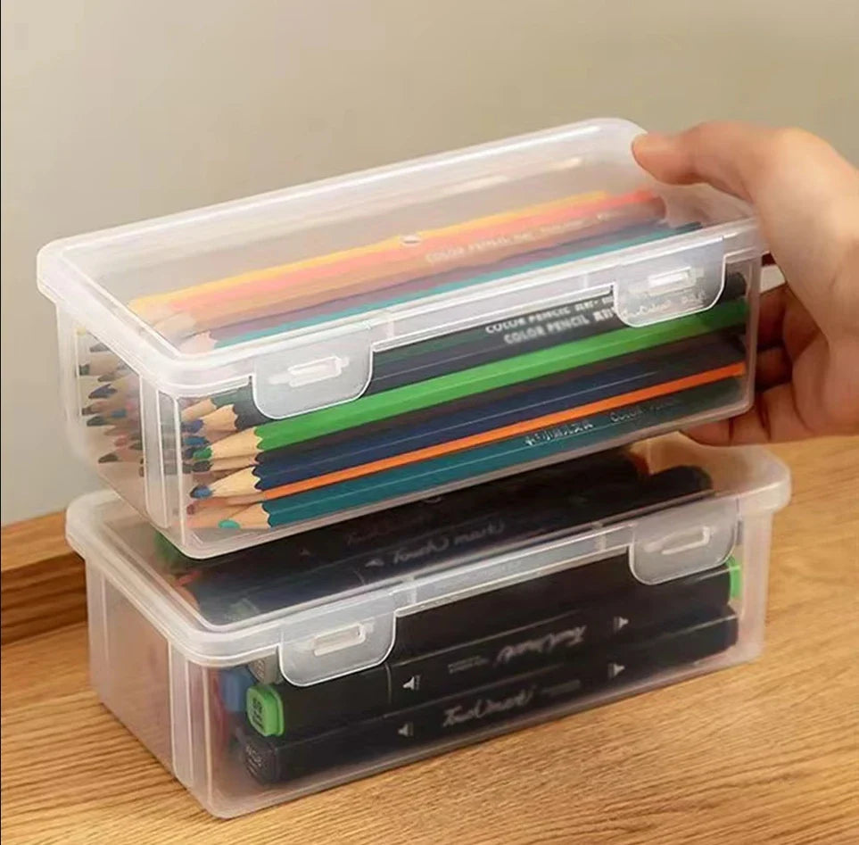 Translucent Pencil Case β Large Capacity, Lightweight & Convenient Pen Box for School Supplies Storage