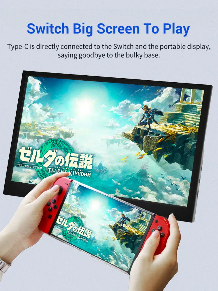 11.6 Inch Portable Monitor - 1366x768 LCD Display TFT Gaming Monitor for PC, Raspberry Pi, Laptop, PS4, Xbox 360, Switch - HDMI-Compatible