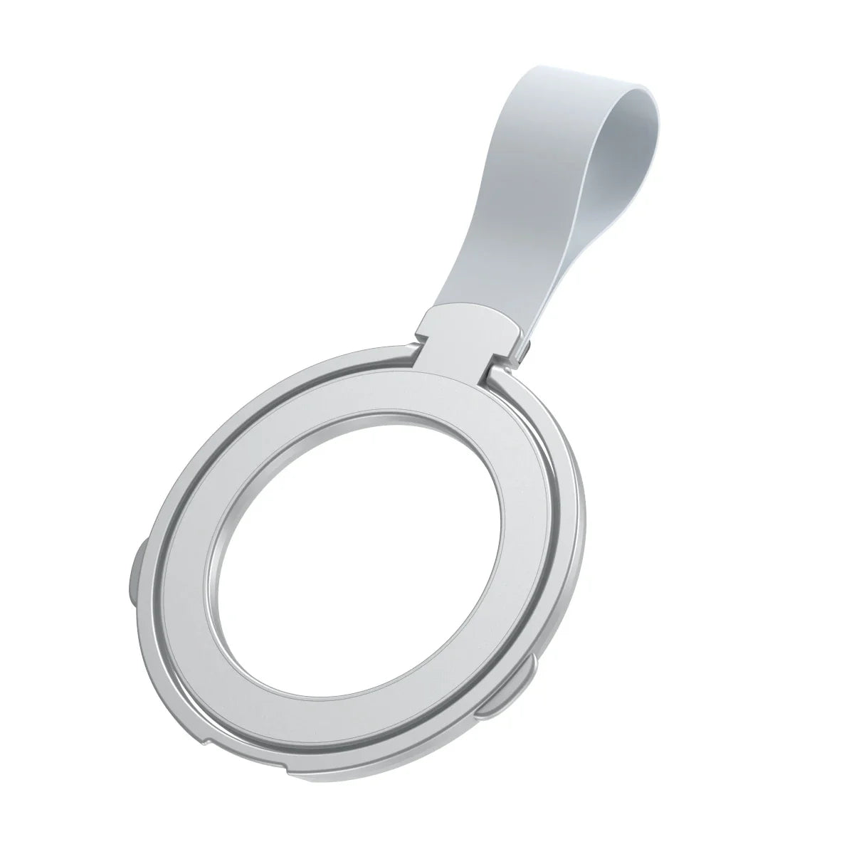 MagSafe Magnetic Ring Phone Holder β Silicone Cord Rotating Kickstand for iPhone 15, 14, 13, 12 Series, Alloy Buckle Stand