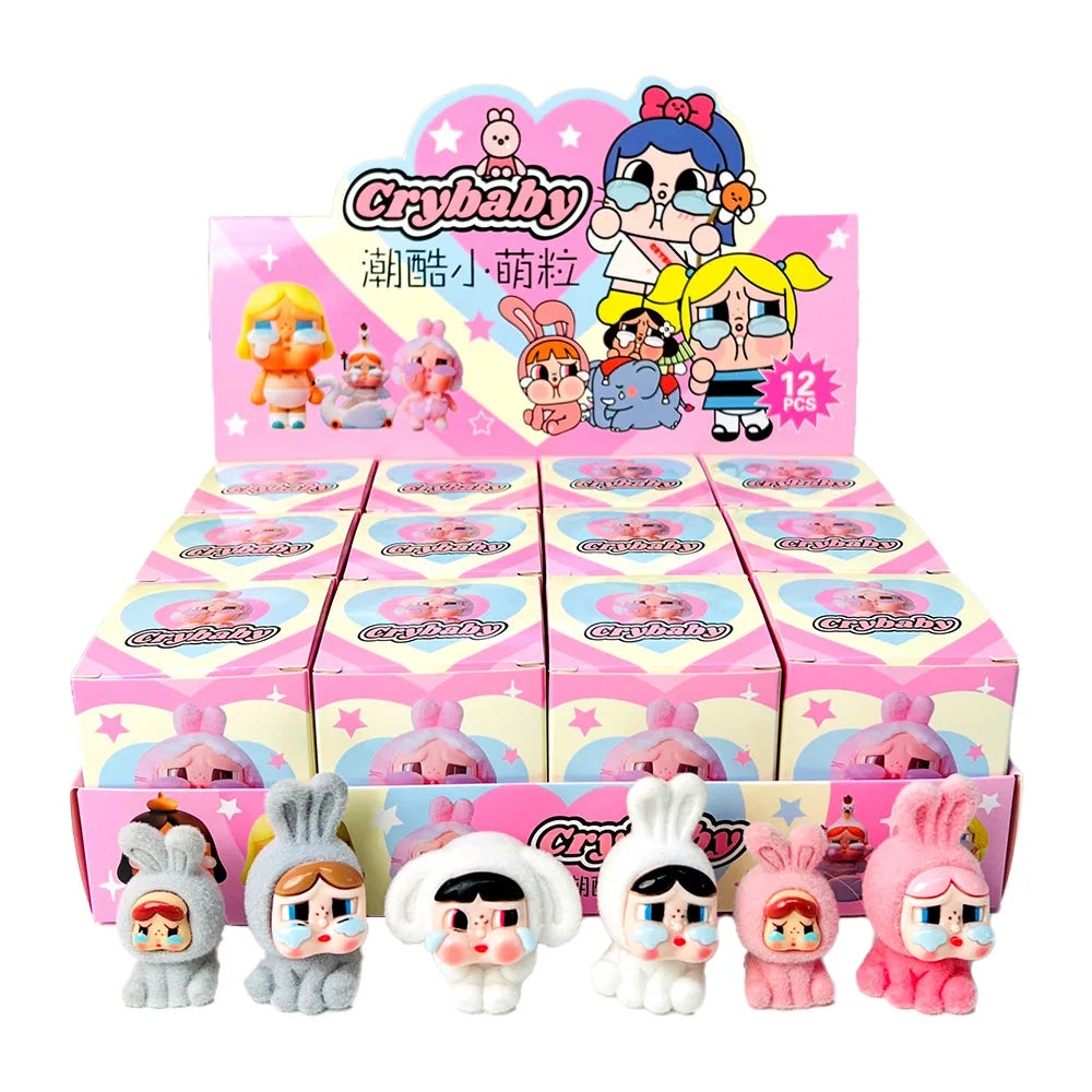 Flocking Crying Baby Blind Box β 3D Cute Little Police Officer Doll, Trendy Mystery Toy Gift