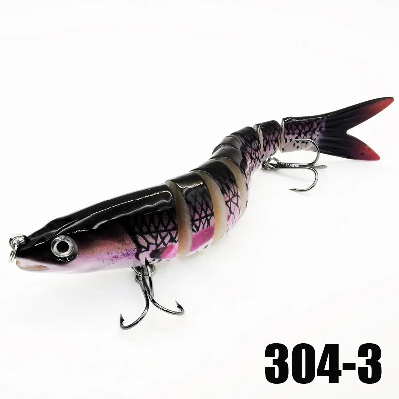 Multi Jointed Swimbait Fishing Lures - Slow Sinking Bionic Artificial Bait for Freshwater and Saltwater Bass Trout Fishing