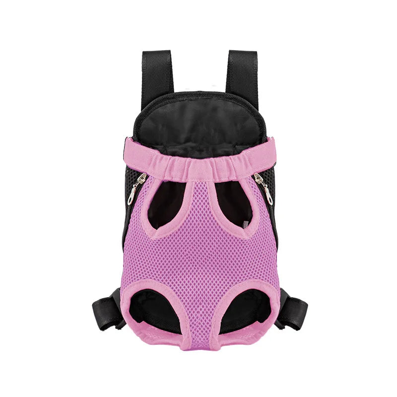 Double Shoulder Breathable Travel Pet Carrier Backpack – Mesh Front Bag for Small Dogs & Cats Outdoor
