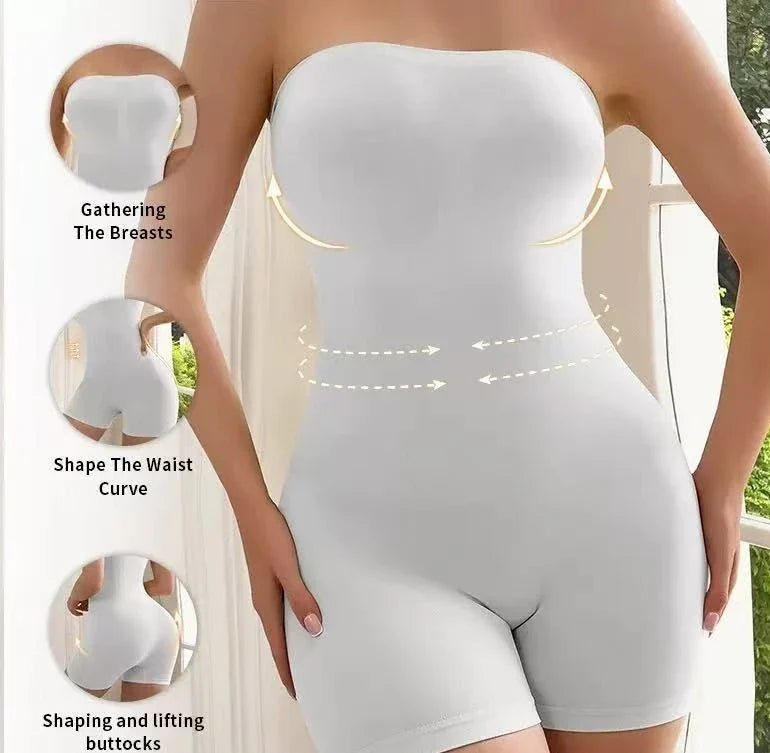 Women’s Seamless Shapewear Bodysuit - High-Waisted Tummy Control & Hip-Lifting Body Shaper
