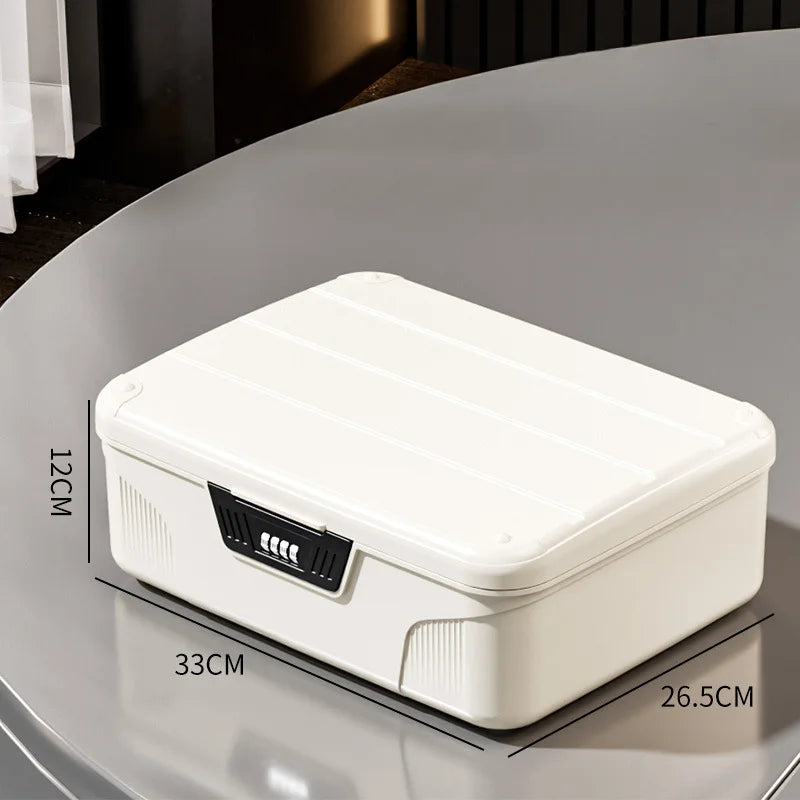 Four Digit Password Lock Safe Box β Portable Organizer for Passport, Medicine, Cash, Jewelry, and Privacy Security Storage