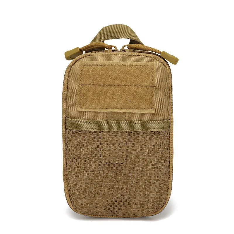 Tactical MOLLE EDC Waist Pouch - Portable Outdoor First Aid Bag and Phone Holder for Camping Hunting Accessories