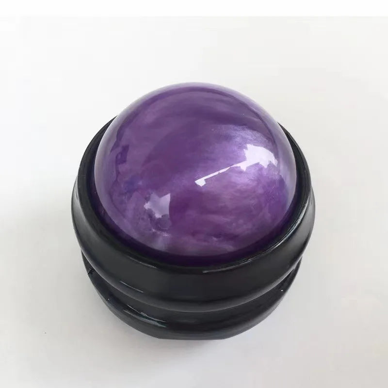 Mini 360° Spin Manual Massage Ball — Self-Therapy Tool for Back, Shoulders & Foot Muscle Relaxation