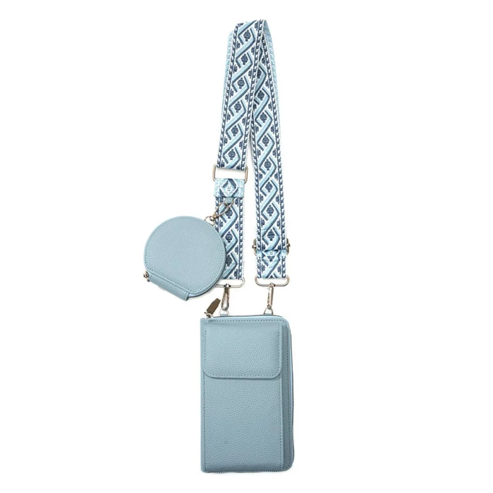 Women's Mini PU Leather Phone Bag - Lightweight Small Crossbody Purse for Everyday Use