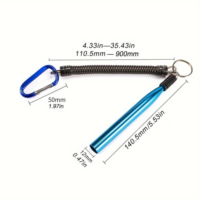 Stainless Steel Wacky Rig Tool Set - Fishing Rigging Kit with 100 O-Rings for Soft Bait Setup