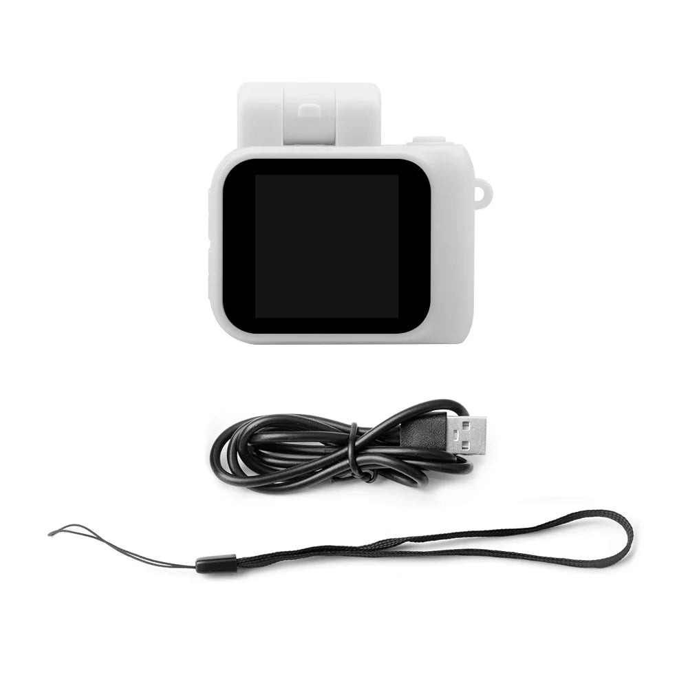 Y4000 Mini Digital Camera - HD 1080P Portable Video Recorder with Screen, Flash Light, Battery Dock & Compact Retro Design