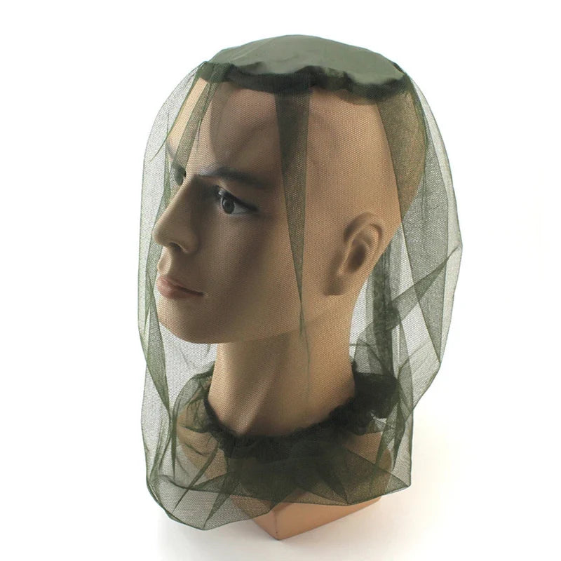 Outdoor Mosquito Net Hat - Breathable Head Face Mesh Cover for Fishing Travel & Camping