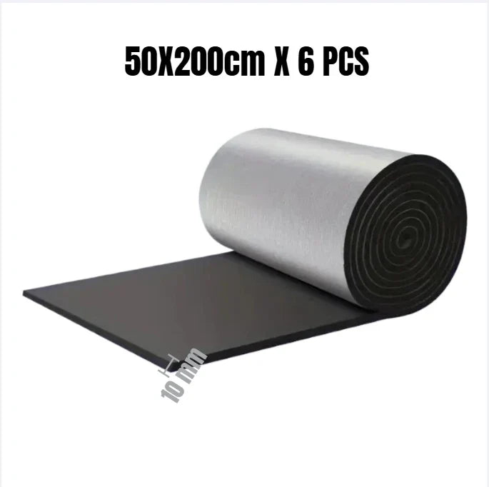 Fireproof Sound Insulation Mat - 200x50cm Thermal Acoustic Panel for Car Noise Reduction & Heat Protection