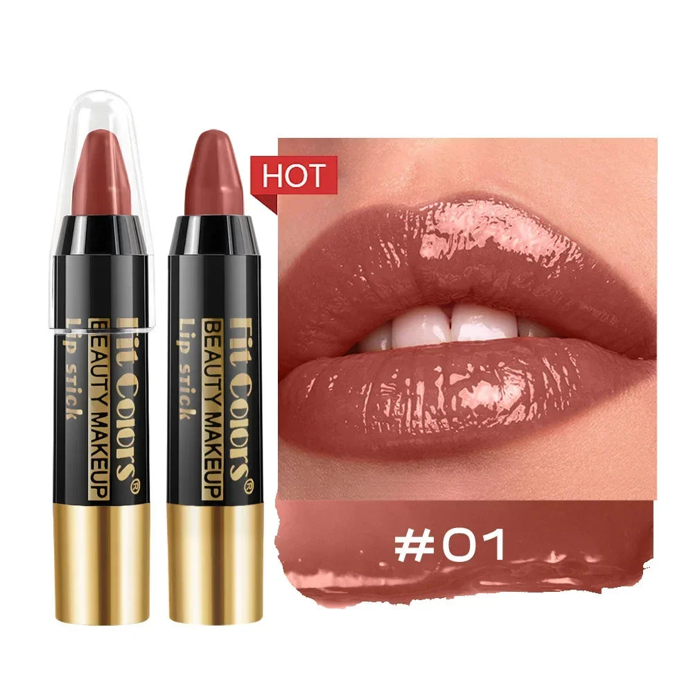 Moisturizing Crayon Lip Gloss Stick โ Velvet Long-Lasting, Waterproof Jelly Tint Lipstick & Liner Pen