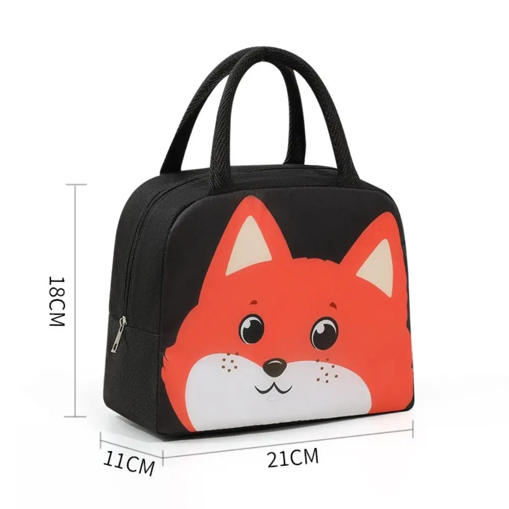 Cartoon Insulated Lunch Bag - Portable Non-Woven Thermal Food Storage Tote