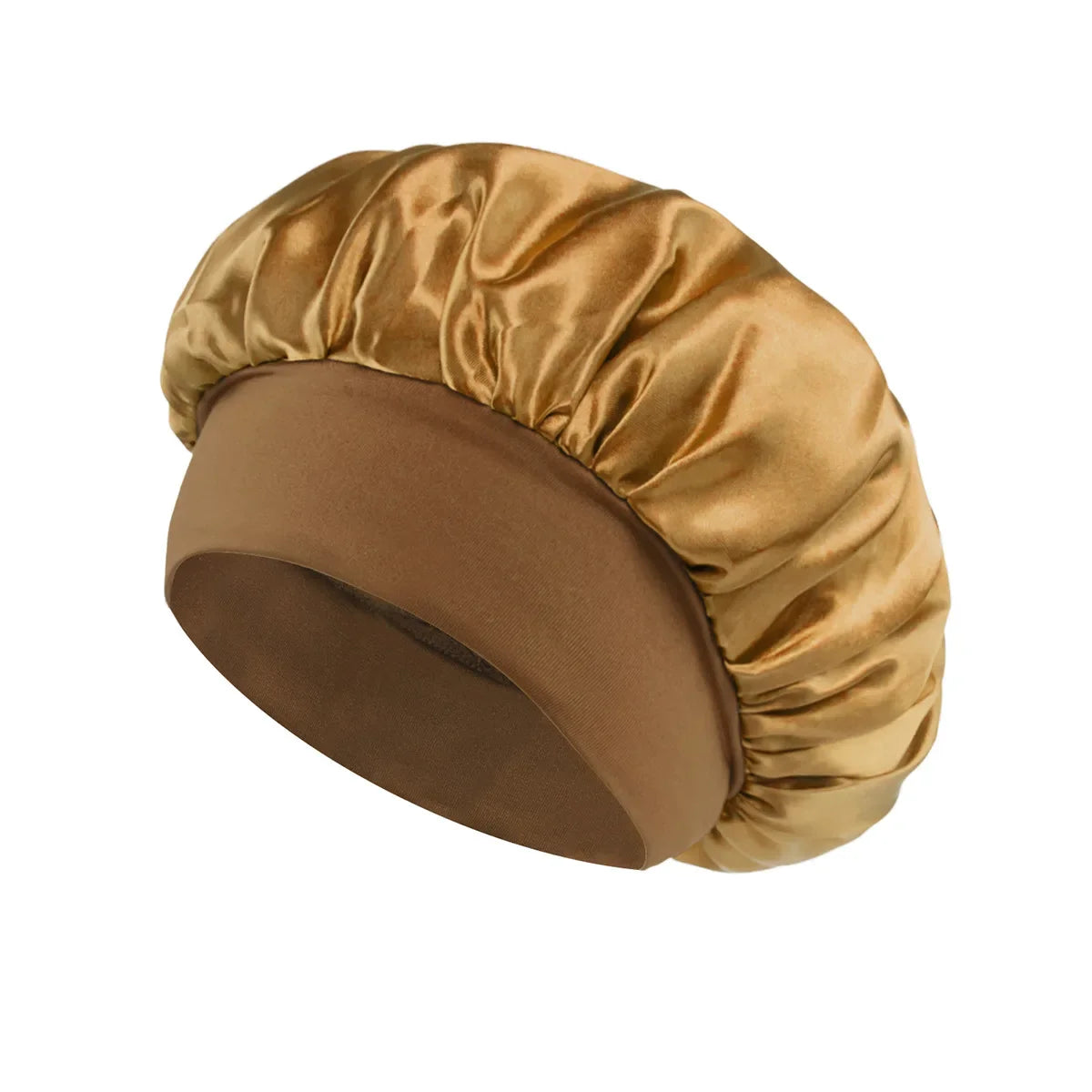 Soft Silk Satin Lined Bonnet – Large Satin Hair Wrap for Long Hair, Sleep & Shower Cap, Salon Tool