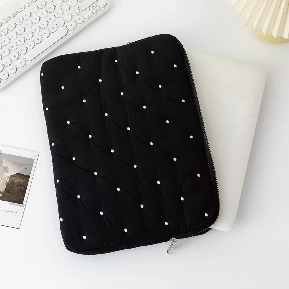 Puffy Laptop & Tablet Bag — Cute Protective Sleeve for MacBook Air 13, 13-14 Inch Notebooks, 15-16 Inch Laptops, 9-11 Inch Tablets for Girls