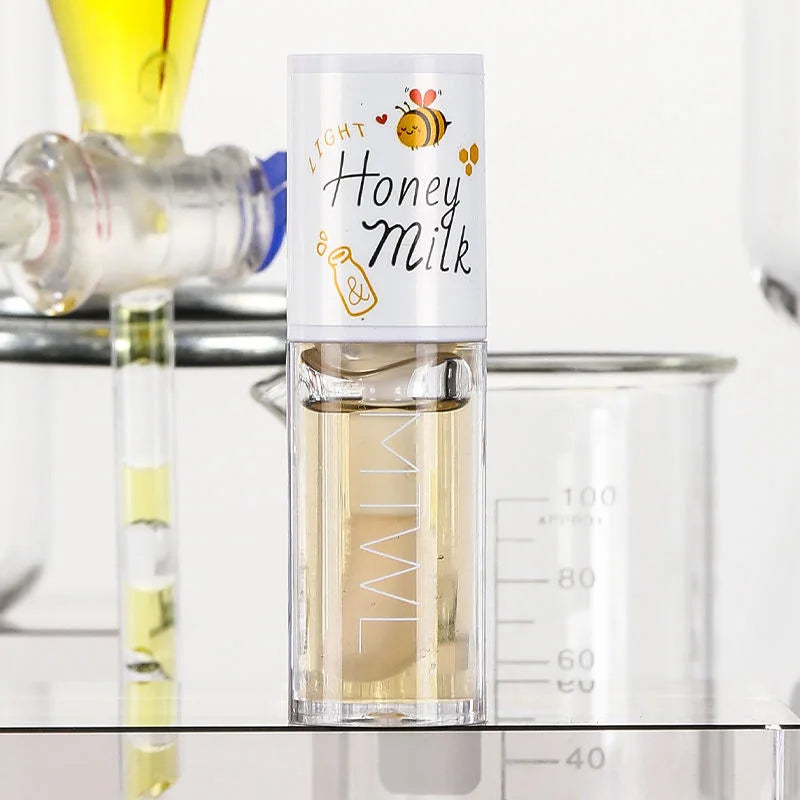Peach Milk Honey Lip Oil β Moisturizing Lip Gloss, Fades Lip Lines with Big Brush Head