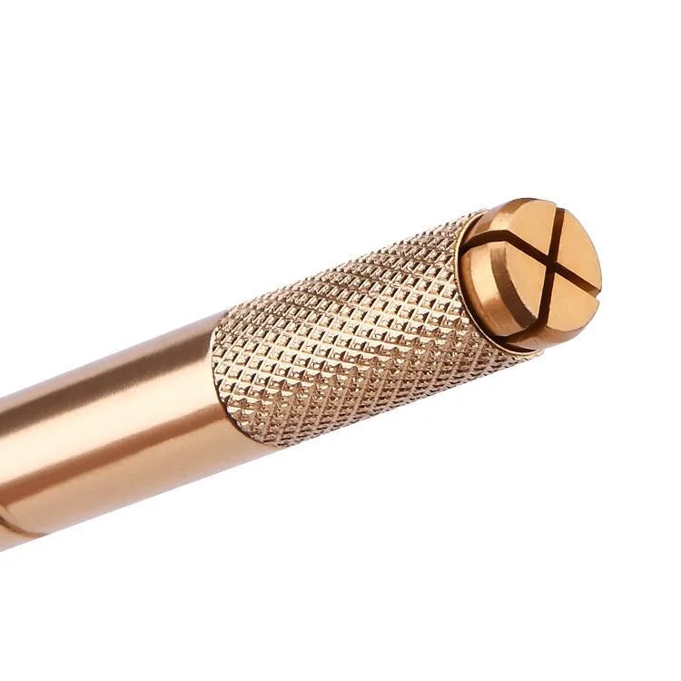 Golden Tebori 3D Tattoo Pen – 40PCS 12PCD Microblading Needles for Professional Eyebrow Permanent Makeup