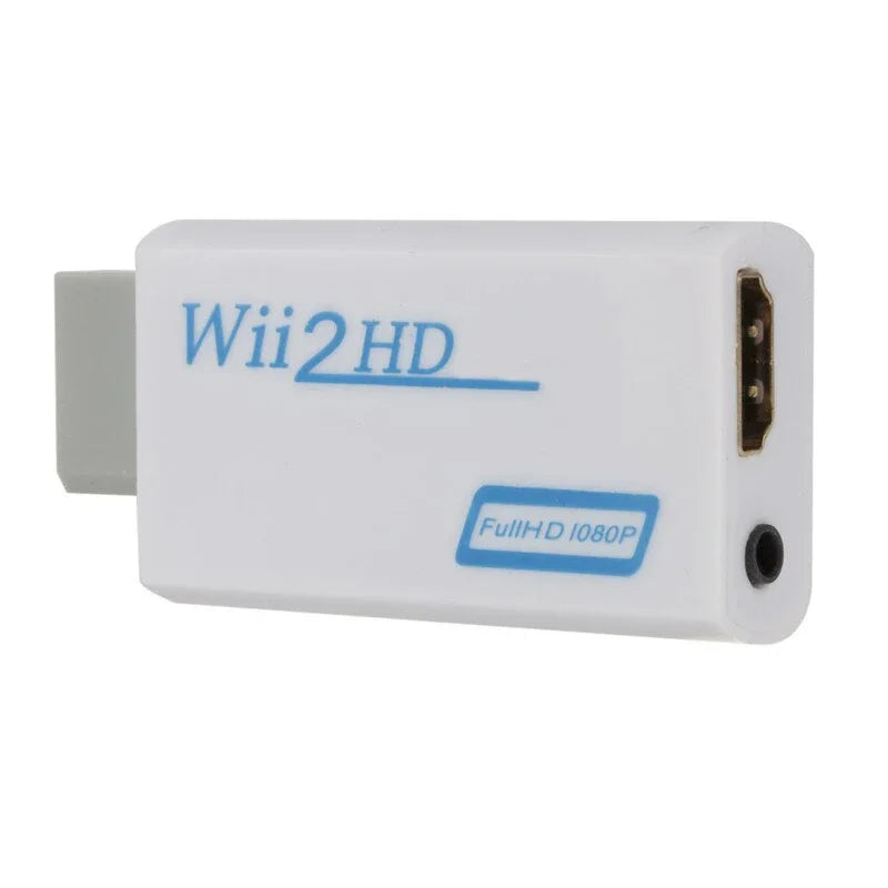 Wii to HDMI-Compatible Converter Adapter โ 1080P Full HD with 3.5mm Audio for PC, HDTV & Monitor