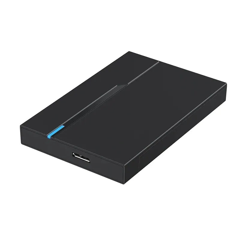 2.5" External Hard Drive Enclosure – USB 3.0 Case for 6TB SATA SSD/HDD, Supports 7mm & 9.5mm for Laptop & PC
