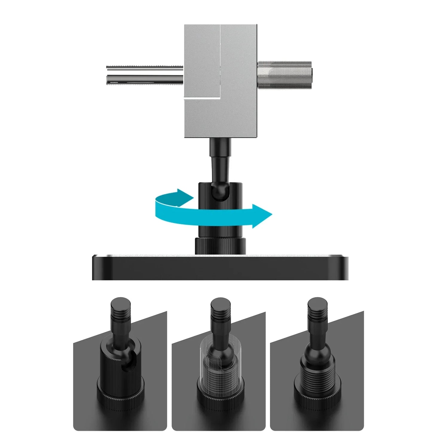 MAZHA T0010 Mini Table Vise - 2-in-1 Adjustable Precision Clamp for Modeling Hobby DIY Projects