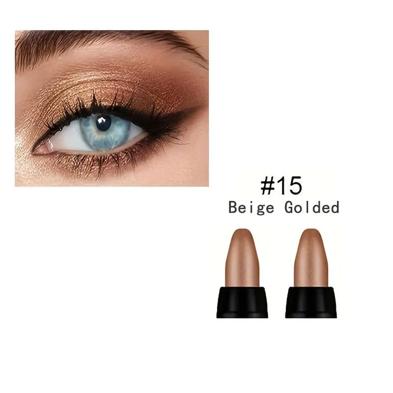 16-Color Pearlescent Eyeliner – Glitter Waterproof, Long-Lasting Non-Smudge Eye Makeup