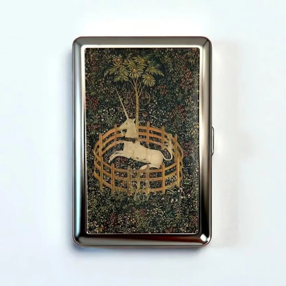 Vintage Metal Card Case - Easy Snap Multi-Function Card Holder with Versatile Compact Design