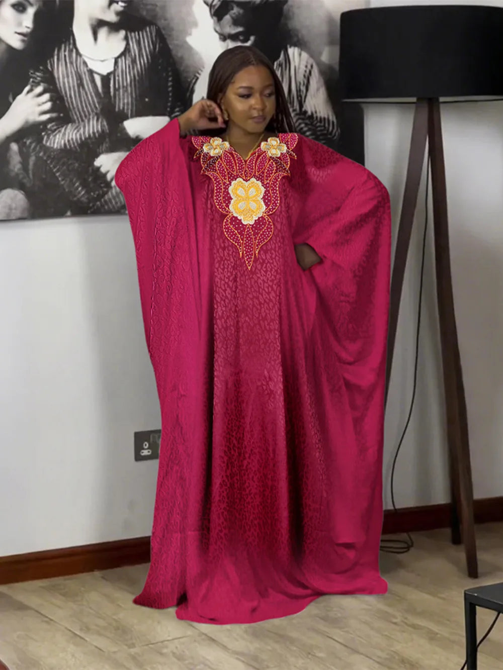 Women’s African Dashiki Ankara Maxi Dress - Traditional Gown, Abaya, Kaftan & Robe Outfit