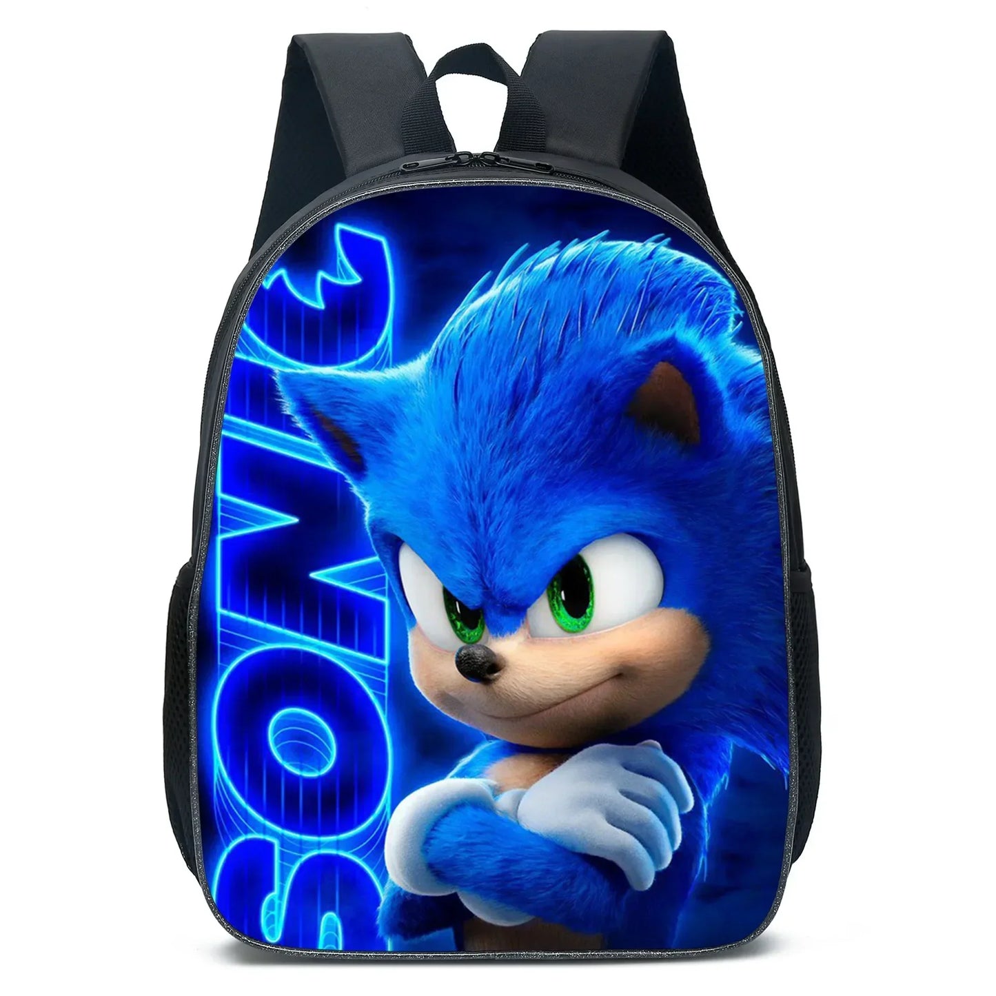 Cartoon Sonic School Backpack – Anime Kids' Primary & Secondary Mochila Bag