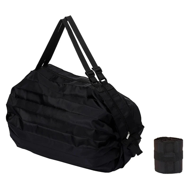 Foldable Shopping Bag - Waterproof Portable Reusable Grocery & Travel Tote Bag