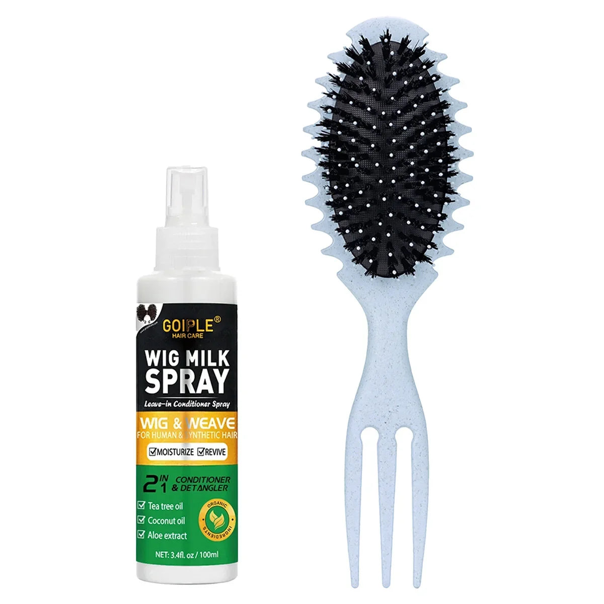 100ml Wig Milk Moisturizing Spray - Leave-In Conditioner for Synthetic Hair Frizz Control & Shine Care