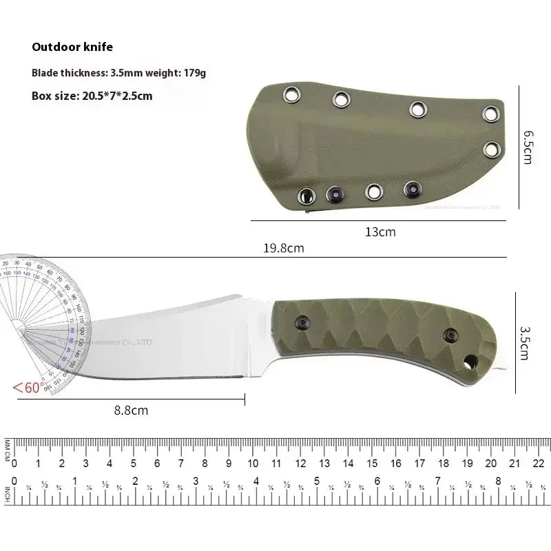 High Hardness Outdoor Survival Knife - Portable EDC Camping & Wilderness Multi-Tool