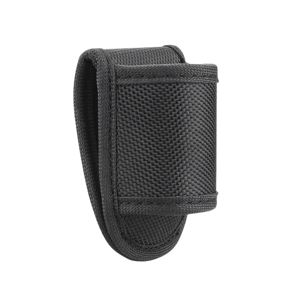 Flashlight Holster Pouch - Open Top Nylon Duty Belt Holder Case for D Cell & Compact Handheld Flashlights
