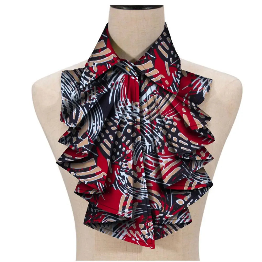 African Print Ankara Triangle Tie for Women - Stylish Wax Fabric Cravat WYA027