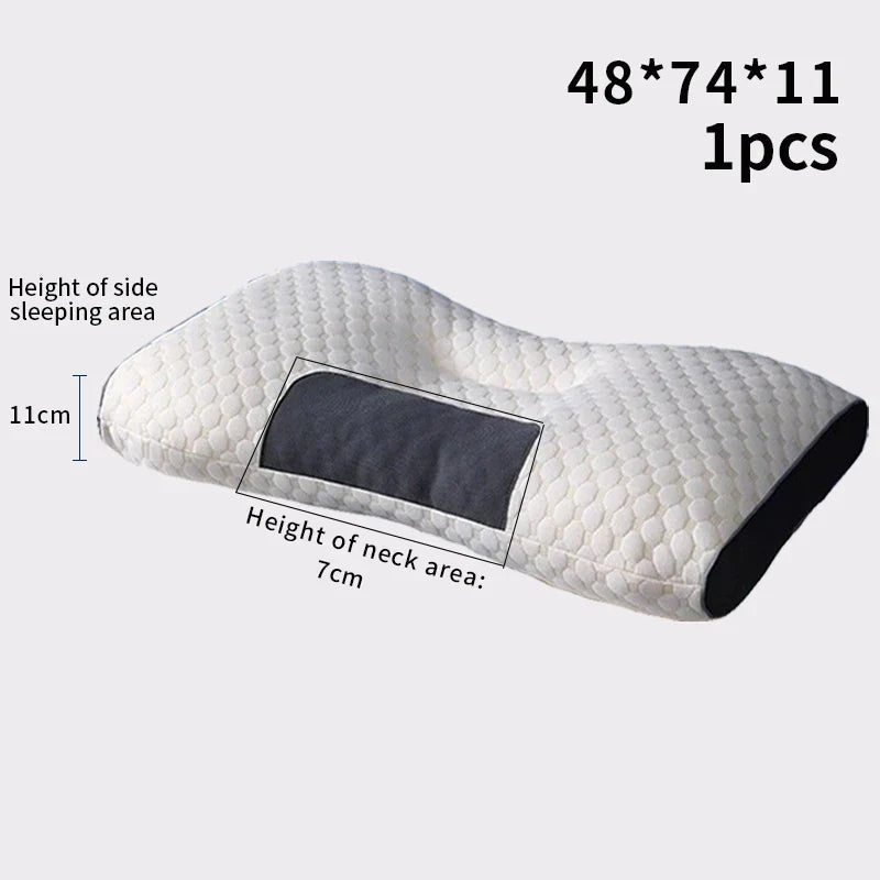 2024 New Neck Pillow – Cervical Orthopedic Soybean Fiber Massage Pillow for Sleep & Neck Protection