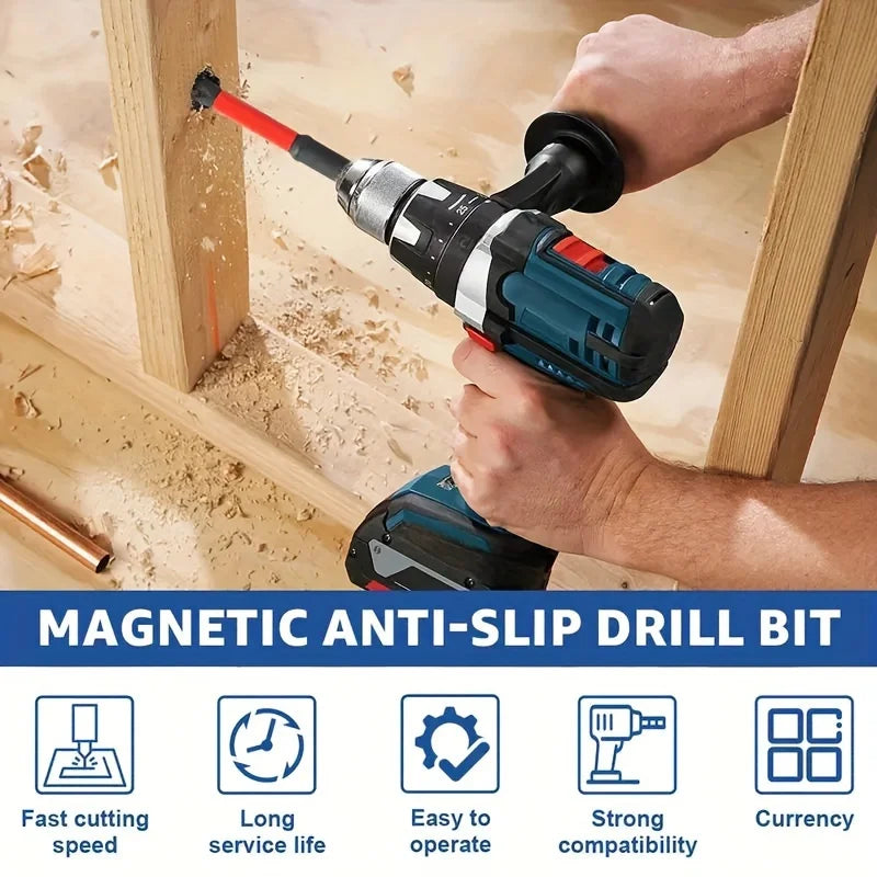 10/12PCS Magnetic S2 Steel Screwdriver Bit Set – 1/4” Shank Cross Head Impact Driver Bits for Electric Screwdrivers & Power Tools