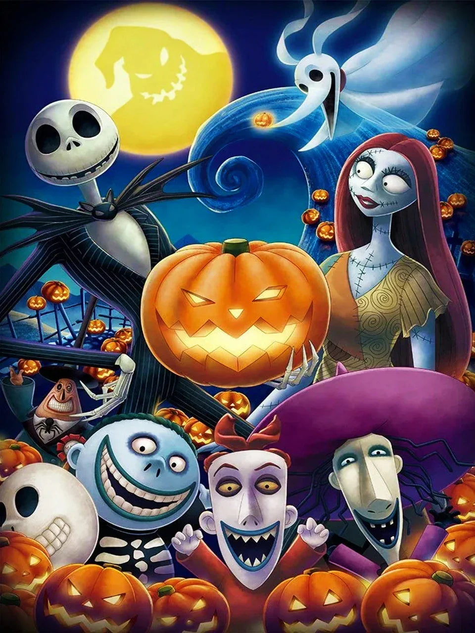 Disney The Nightmare Before Christmas Diamond Painting Mosaic – Sally & Jack Skellington Home Decor