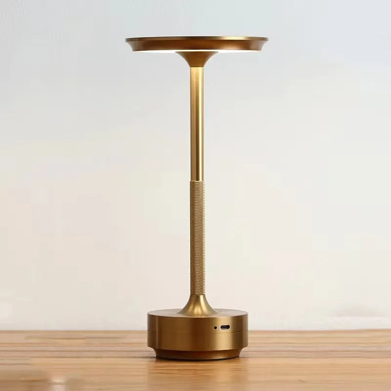 Wireless LED Touch Sensor Table Lamp - Rechargeable Desktop Night Light for Bedroom, Hotel, Bar & Restaurant Decor