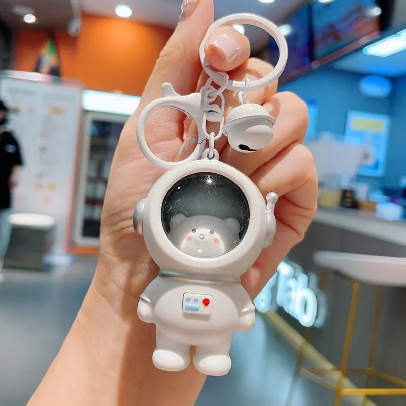 IFYOUOO Luminous Capybara Keychain — Cute Cartoon Space Capsule Keyring for Bags & Gifts