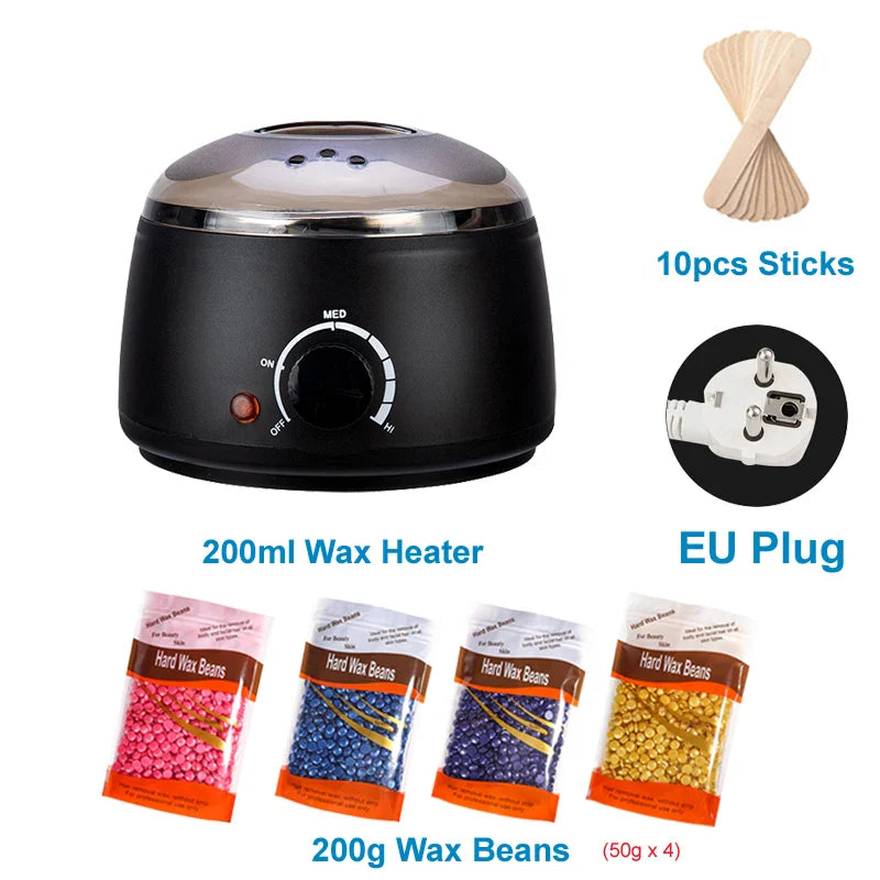 200/500ml Electric Wax Heater – Hot Paraffin Pot for Hair Removal & Waxing