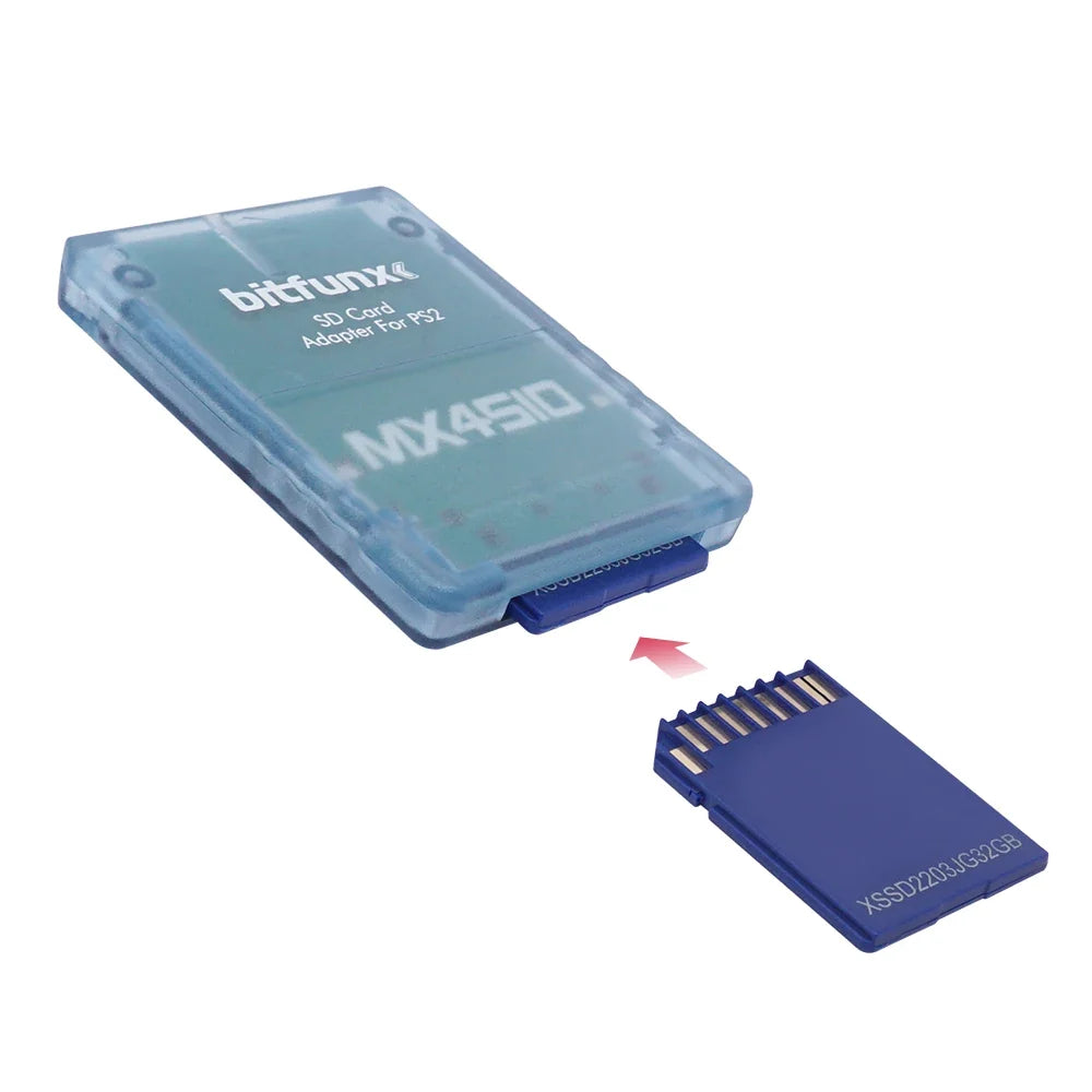 MX4SIO PS2 Memory Card Adapter - SIO2SD TF/SD Card Reader for PlayStation 2 Game Console Storage