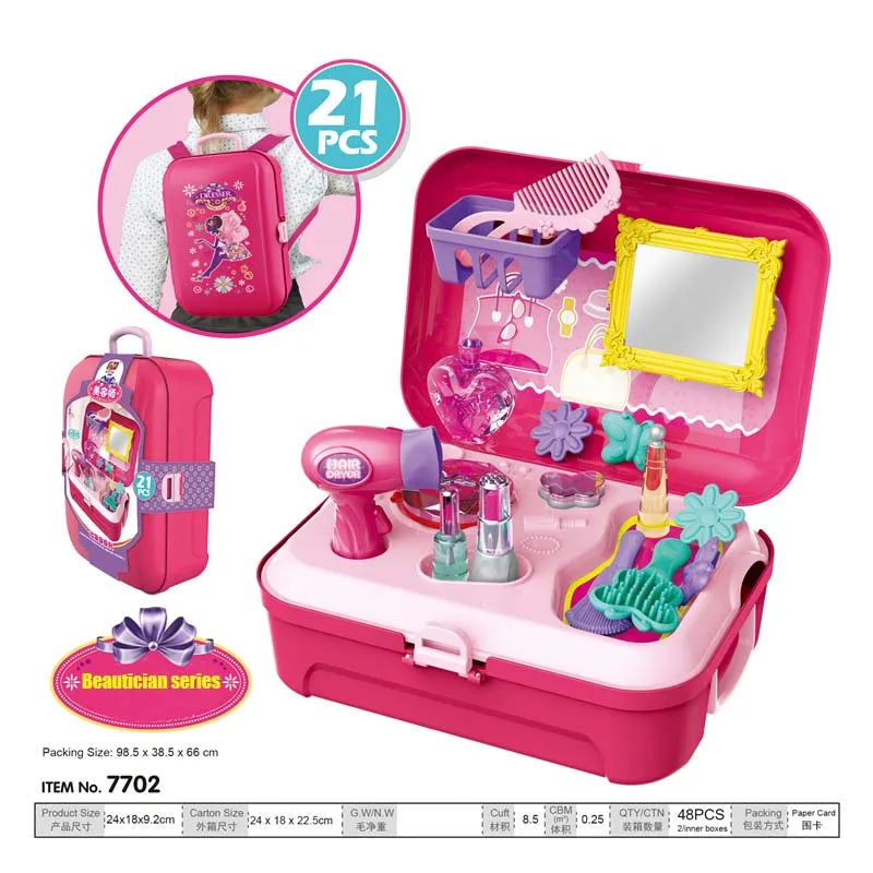 17pcs Kids Doctor Pretend Play Set - Portable Backpack Medical Kit Toy for Role Play Learning & Gift