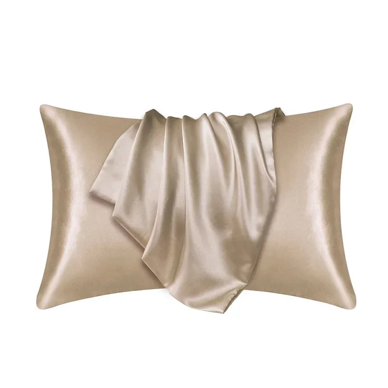 Natural Mulberry Silk Pillowcase - Luxury Soft Bedding Cover for Hair & Skin Protection Customized Sizes